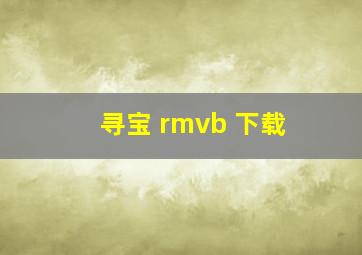 寻宝 rmvb 下载